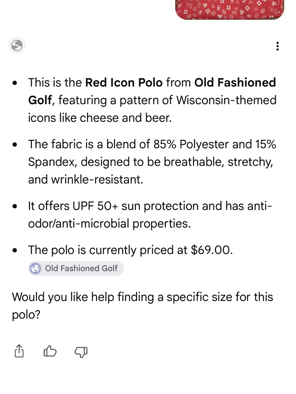 NWT Women 2XL Old Fashioned Golf Polo Shirt Wisconsin Icons Badgers Brats Beer - Picture 10 of 10